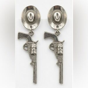 Vintage | Western Style Silver Earrings
